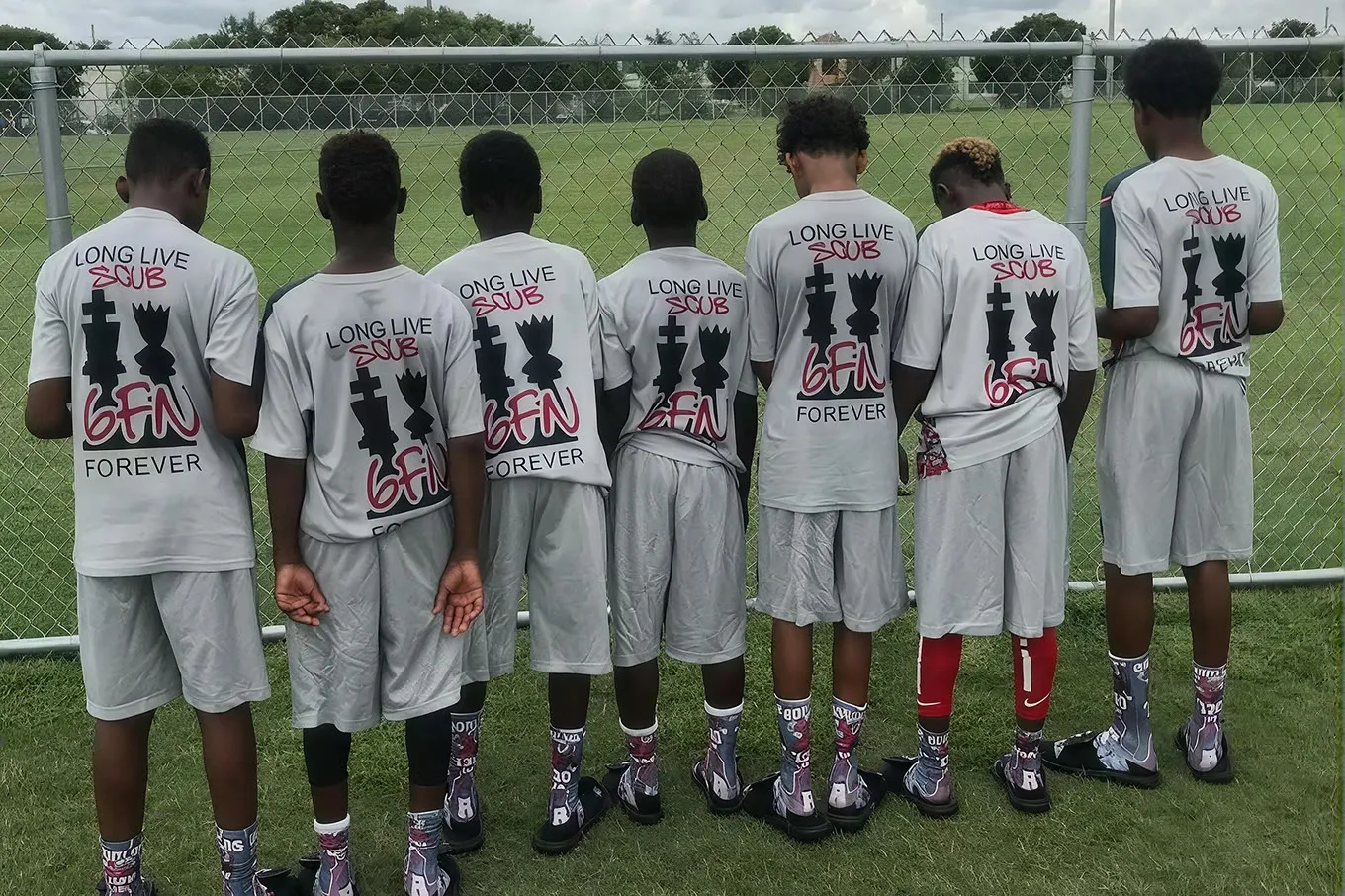 Youth football team in custom 6FN kit