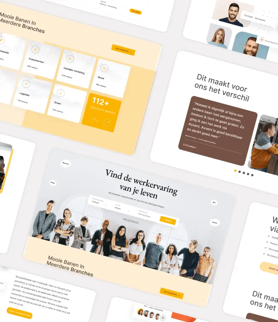Landing page design for a workplace culture platform